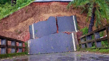Although the bridge is located in Rangunia, it falls under the Bandarban Roads and Highways Department. Photo: Collected
