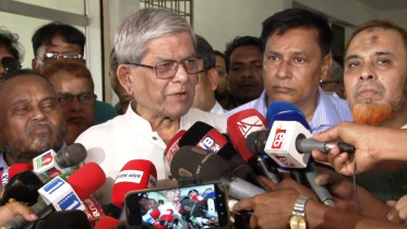 Mirza Fakhrul spoke to reporters after inaugurating the Bangladesh Rural Development Board's (BRDB) newly constructed divisional office in Rangpur. Photo: Star