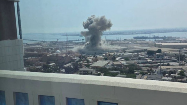 Missile attack hits US Navy Fifth Fleet base in Bahrain in February. Photo: X