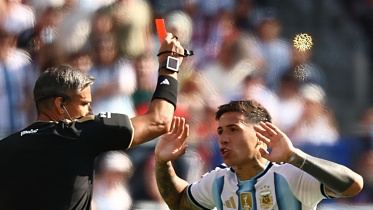 Enzo Fernandez World Cup final red card