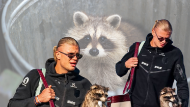 Why Erling Haaland brought a stuffed raccoon home from Texas