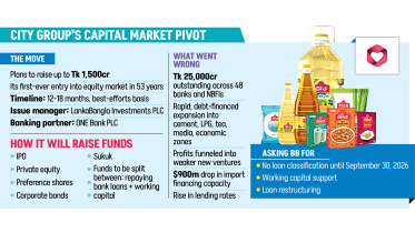 City Group stock market fundraising 2026