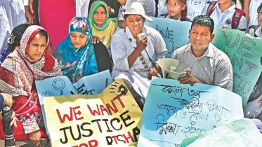 Demonstration, Willes Little Flower School, Risha Murder