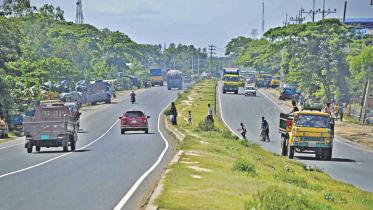 four lane highway
