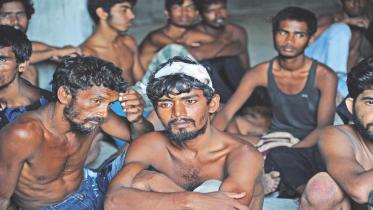 rescued migrants