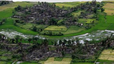 Rohingya village near Maungdaw