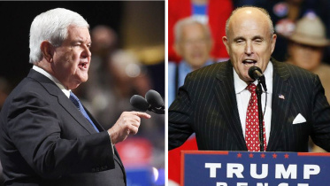 President-elect Donald Trump, conventional Republican bench, cabinet spot, US election 2016, Former speaker of the House Newt Gingrich, former New York Mayor Rudy Giulian