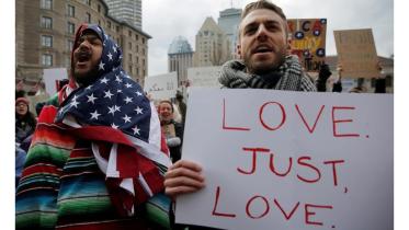 Protest against US President Donald Trump
