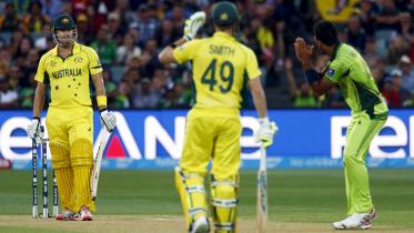 Pakistan's bowler Wahab Riaz