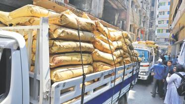 Sacks of chemicals