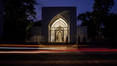 Many new mosques are now being made in Bangladesh with interesting architecture that reflects citizens changing values.