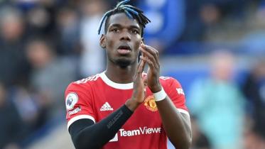 Paul Pogba playing for Manchester United