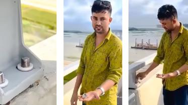 removing nuts and bolts of Padma Bridge
