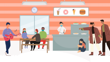 Types of people you see in a university cafeteria
