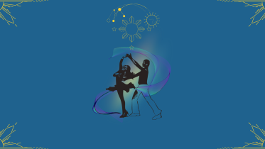 Two people dancing under the front and the sun