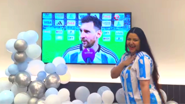 Pori Moni supports Argentina Messi