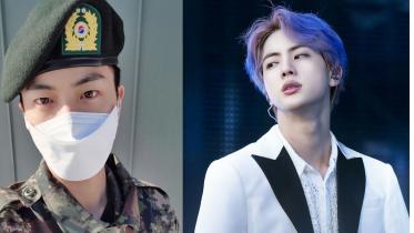 BTS Jin updates fans with military photos