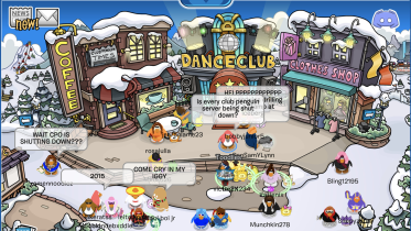 Screenshot from Club Penguin.
