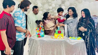 Shakib and Bubly celebrate Bir’s birthday