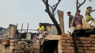 Sattola slum fire