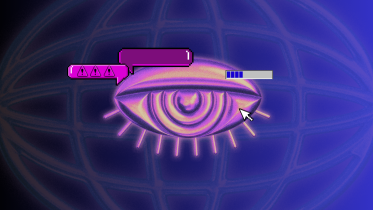 A watchful eye representing the privacy breach of our data.