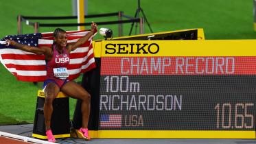 women's 100m gold