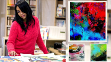 Inside Shayema Rahim’s canvas: Discussing abstract art, legendary lineage 