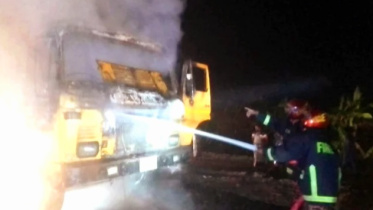 truck on fire