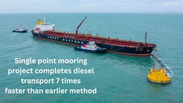 Single point mooring transports 60,000 tonnes diesel in 35 hours