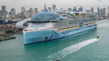 World's largest cruise ship sets sail from Miami