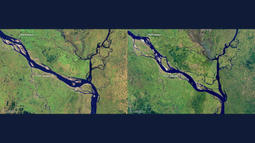 Images of the Padma from NASA's Landsat.