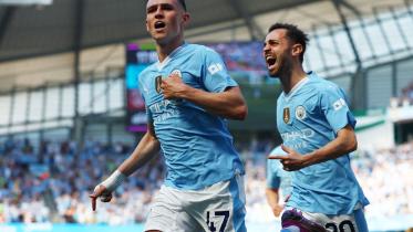 Phil Foden and Bernardo Silva 