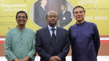 Latifur Rahman with Matiur Rahman and Mahfuz Anam