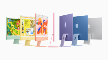 The new line of M4 iMacs. 