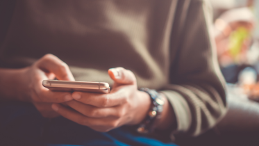 Smartphone on hand