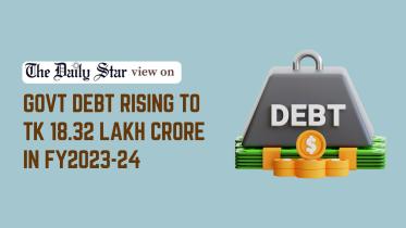 EDITORIAL 1 - Govt debt rising to Tk 18.32 lakh crore in FY2023-24