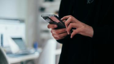 Smartphone on hand