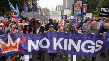 No Kings protest