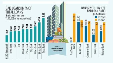 Bangladesh banks with lowest bad loans 2024