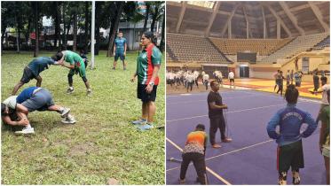Bangladesh athletes training