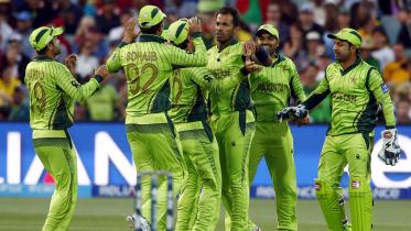Pakistan's bowler Wahab Riaz 