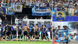 Messi tribute to Maradona after England win