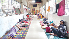 four million patients treated on hospital floors Bangladesh
