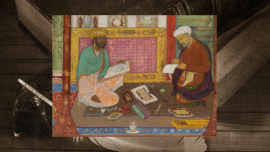 Khamsa of Nizami manuscript in the British Library.png