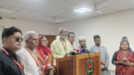 Labour Party Chairman Mustafizur Rahman Iran said the party has confidence in the EC's constitutional responsibilities, neutrality and institutional capacity. Photo: Star