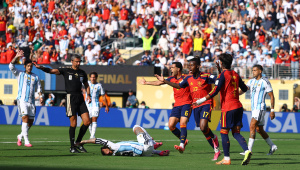 Spain disallowed goal against Argentina