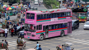 Pink Bus service for women in Bangladesh
