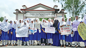 students boycott classes Lalmonirhat