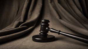 A gavel representing a career in criminal law. 