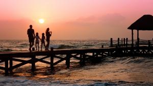 Travelling with the mother and the family